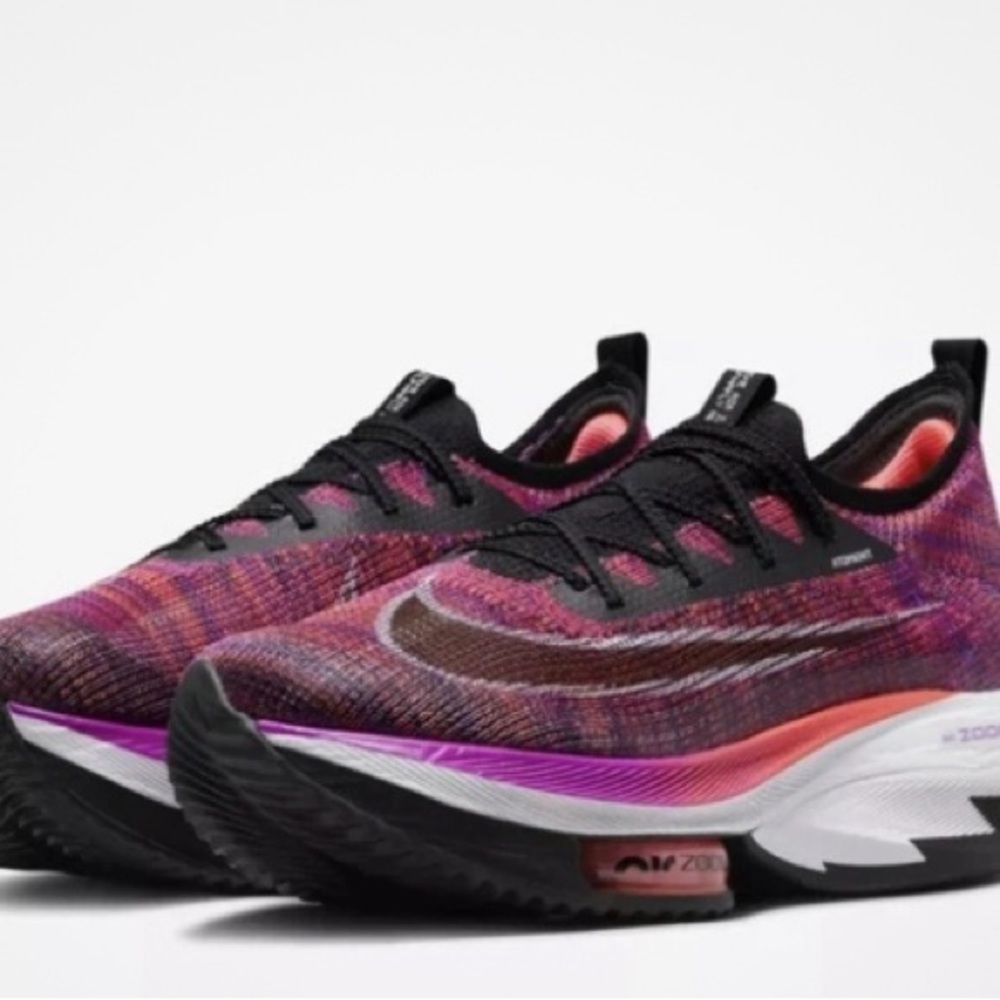 Nike Black and Pink Athletic Shoes with ZoomX Foam